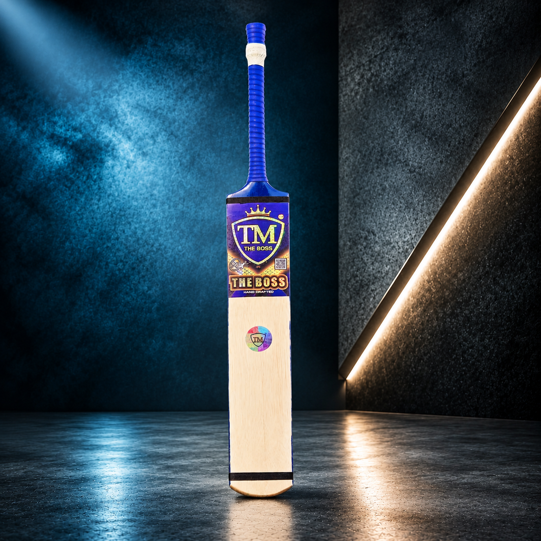 TM Boss Edition Cricket Bat – Blue