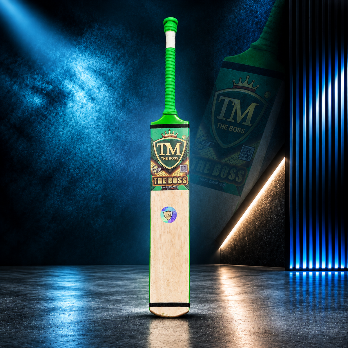 TM Boss Edition Cricket Bat – Green