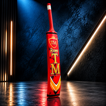 TM King Edition Cricket Bat – Red