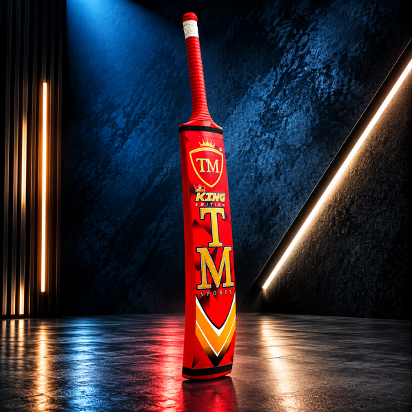 TM King Edition Cricket Bat – Red