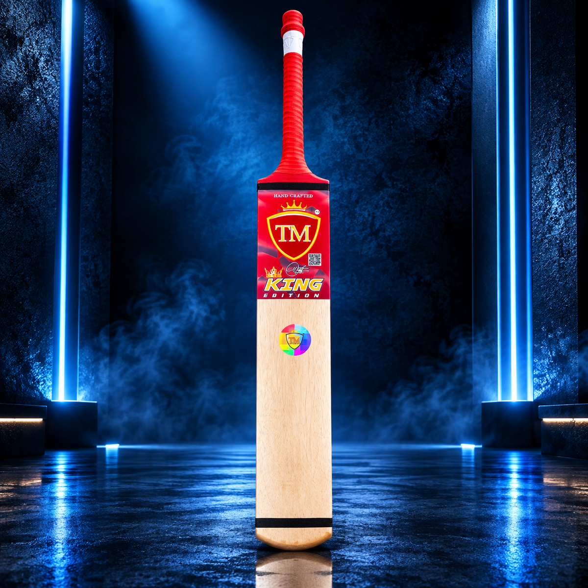 TM King Edition Cricket Bat – Red